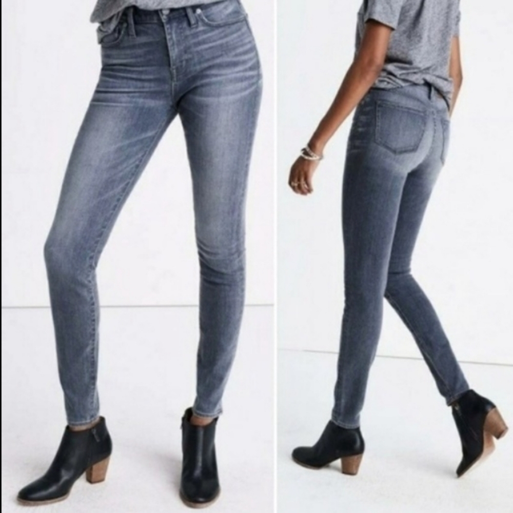 Madewell High Riser Skinny Skinny Jeans Shaw‎ Gray